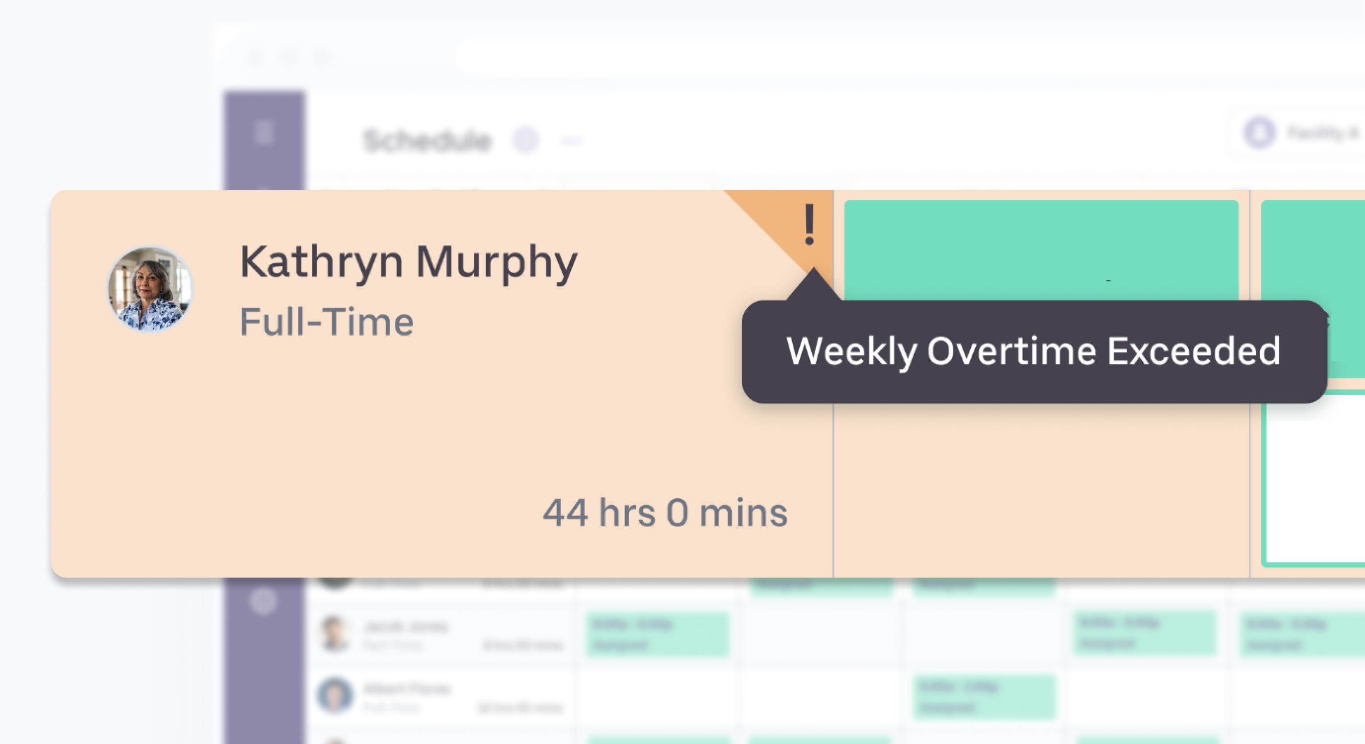 Healthcare Scheduling showcasing visibility into shifts